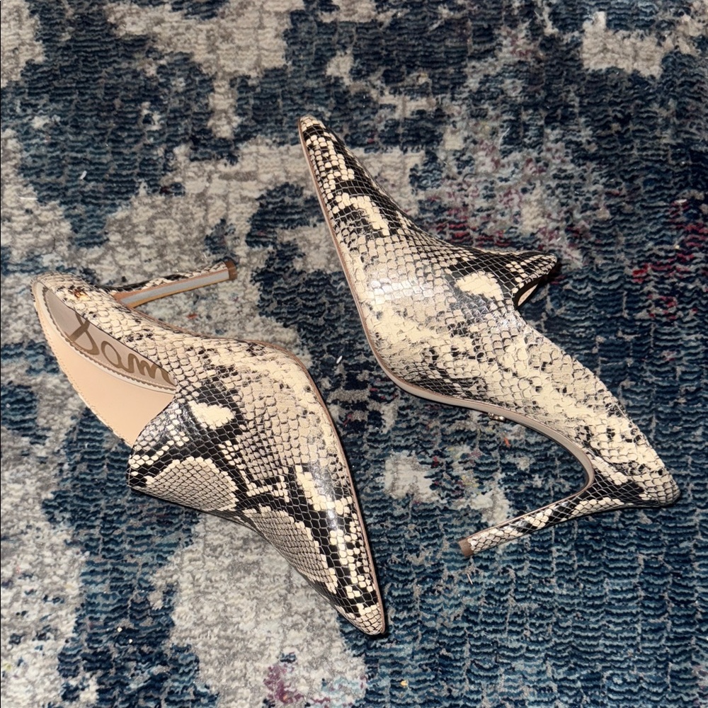 Sam Edelman Snake Print Heels/mules